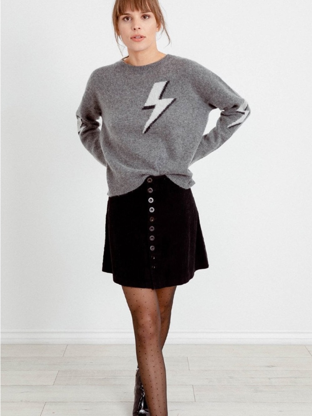 Rails Bolted Virgo Yellow Crewneck Sweater